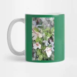My White Hibiscus Flowers Mug